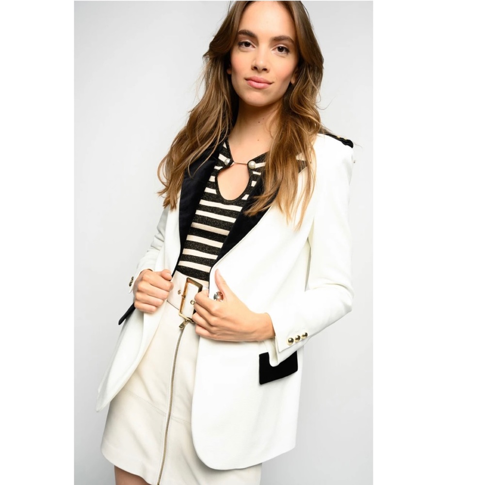 Pinko Nautical Blazer In Ottoman Made In Italy
